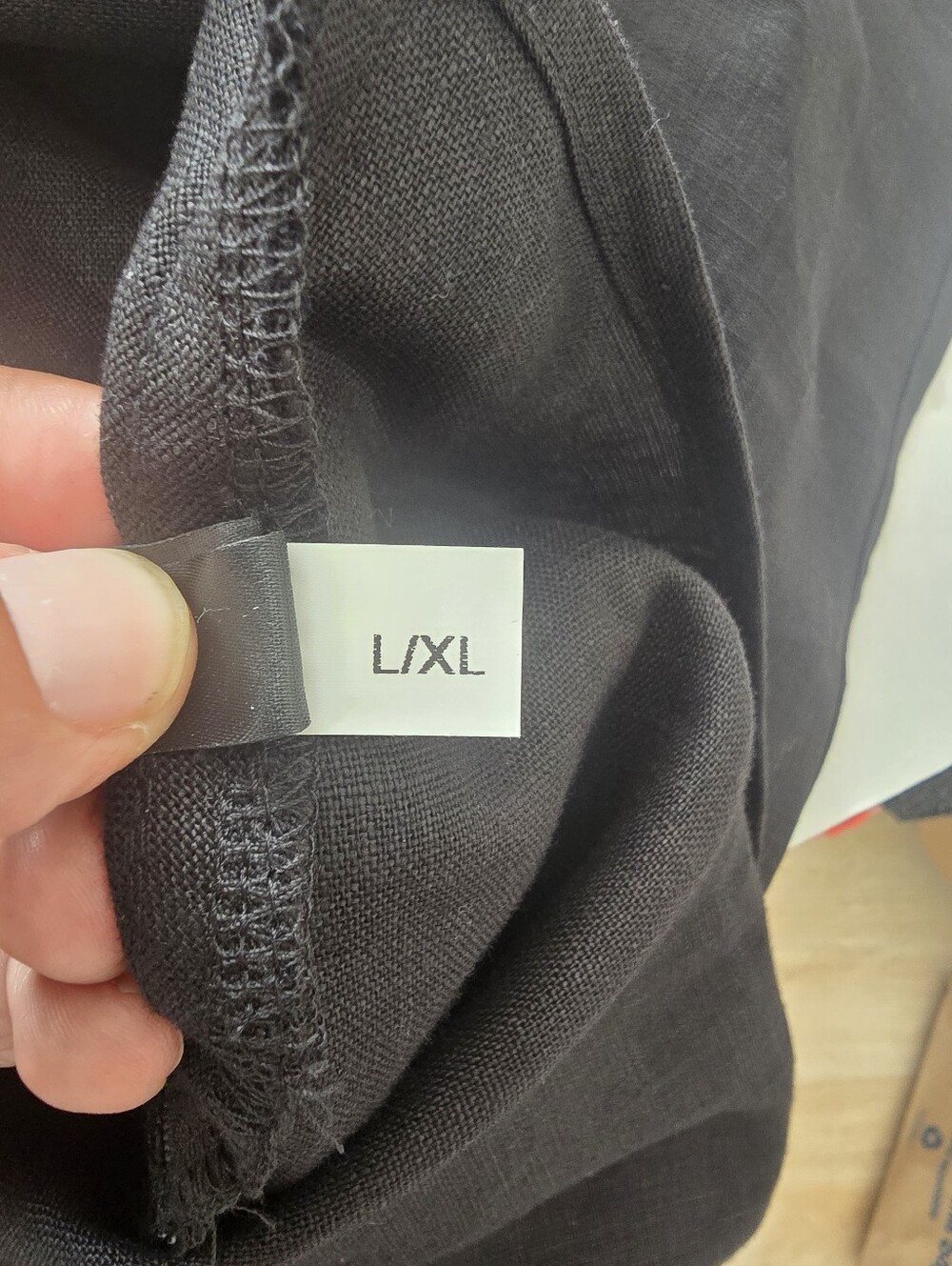 Clothes By Locker Room Linen Back Zipper High Low Dress In Black Size L/XL - Picture 4 of 14